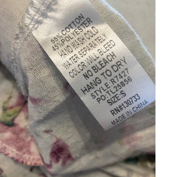 UMGEE USA Dress Women Small Floral Butterfly Babydoll Mini Boho Fairy Cottage - Picture 8 of 9